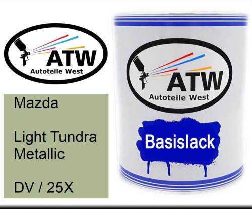 Mazda, Light Tundra Metallic, DV / 25X: 1L Lackdose, von ATW Autoteile West.